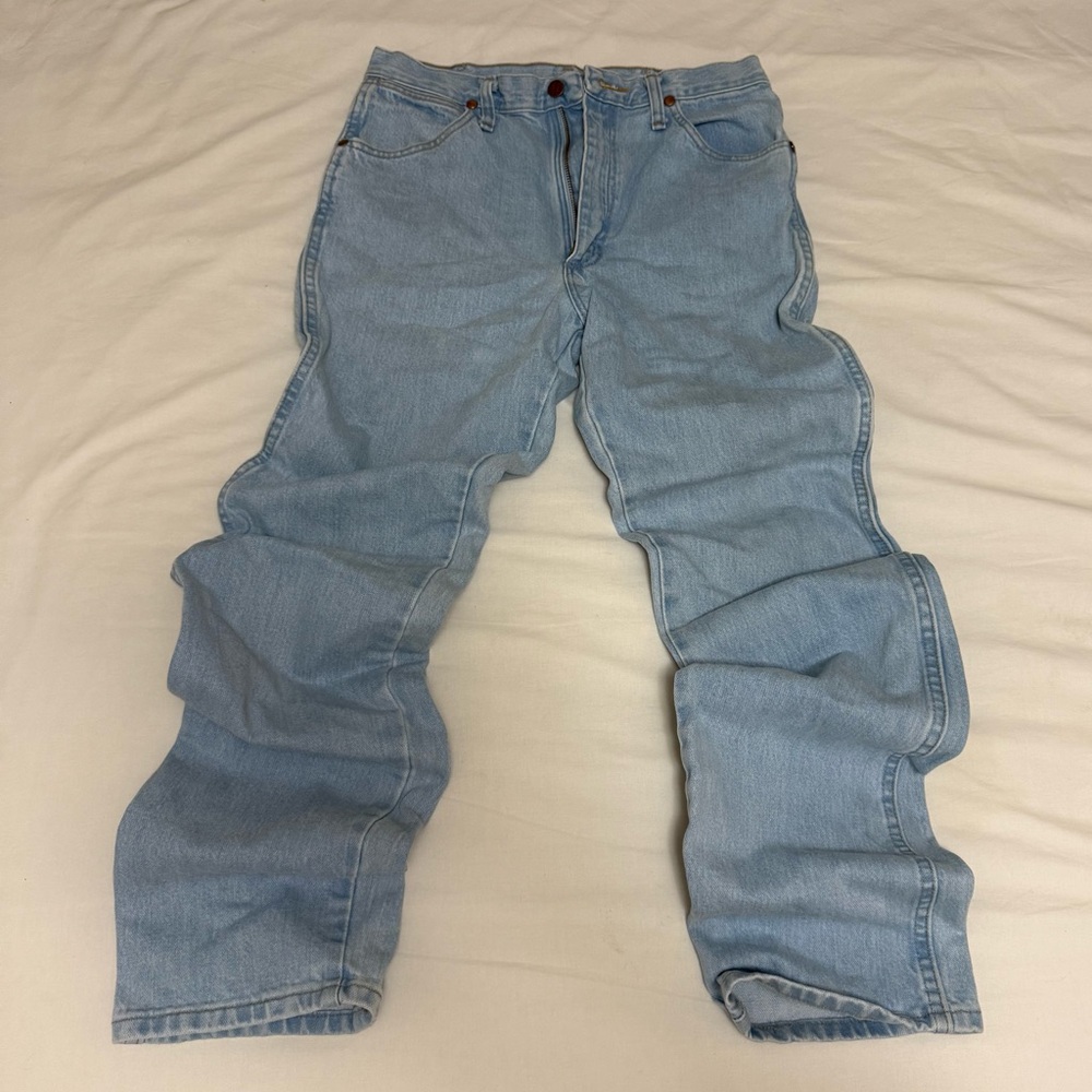 Wrangler Men's Sky Blue Jeans 31x34
